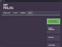 Tablet Screenshot of myfixlog.com